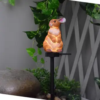 

Led Solar Powered Lawn Light Resin Ornament Crafts for Garden Lawn Outdoor Decor