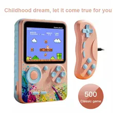 Mini Console de jeux vidéo Portable rétro, écran couleur LCD 3.0 pouces, 8 bits, 500 jeux intégrés, pour enfants