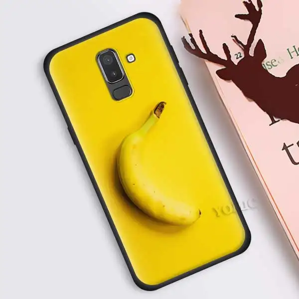 Чехол для samsung Galaxy J8 J6 J4 A6 A7 A8 A9 Plus M10 M20 M30 S M40 силиконовый черный - Цвет: B15