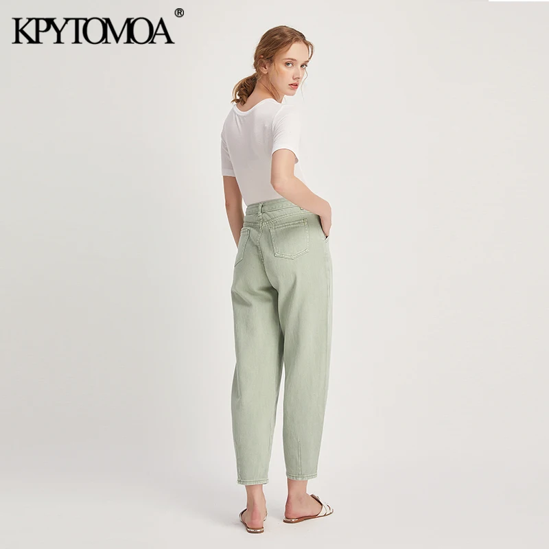 Vintage Stylish Pockets Darts Jeans Women 2020 Fashion High Waist Zipper Fly Denim Harem Pants Chic Jean Femme Trousers Vintage Stylish Pockets Darts Jeans Women 2020 Fashion High Waist Zipper Fly Denim Harem Pants Chic Jean Femme Trousers