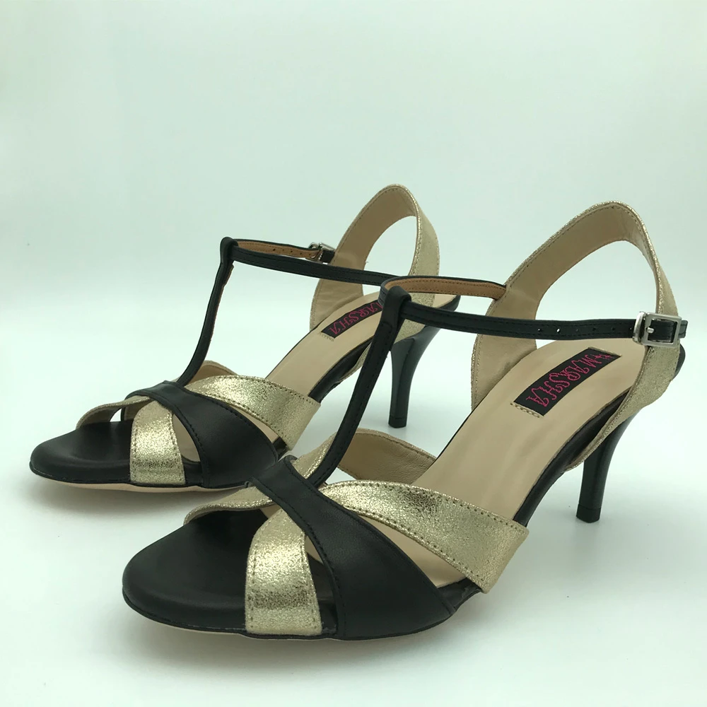 Zapatos de baile de Tango de Argentina para mujer, calzado de boda, zapatos fiesta, suela de cuero, tacón bajo, Sexy, nuevo, MST6295BBGL|Calzado de baile| - AliExpress