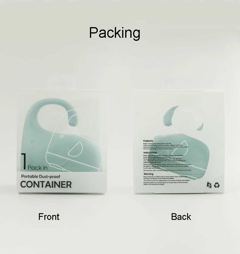 Recipiente para Chupeta de Bebê Formato de Elefante à Prova de Poeira Suporte para Chupeta Carrinho de Viagem Caixa Portátil Contêiner Case Lanche Acc pp 15 pp, contêiner, formato de elefante, à prova