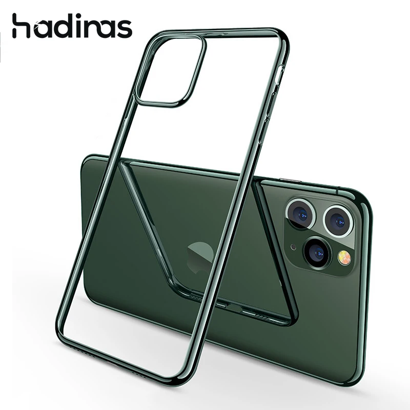 

Silicone Case For iPhone 11 Transparent Soft TPU Ultra Thin Phone Case Cover for iPhone 11 Por Max 11Pro Midnight Green Coqu
