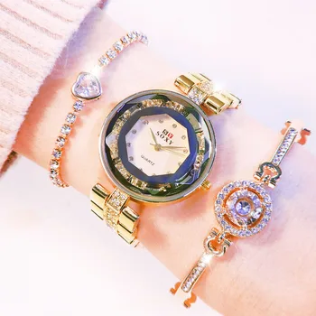 

Romantic 2020 Women Quartz Watches Gem Cut Creative New Clock For Girls Personality Fashion Trends Waterproof Relogio Feminino