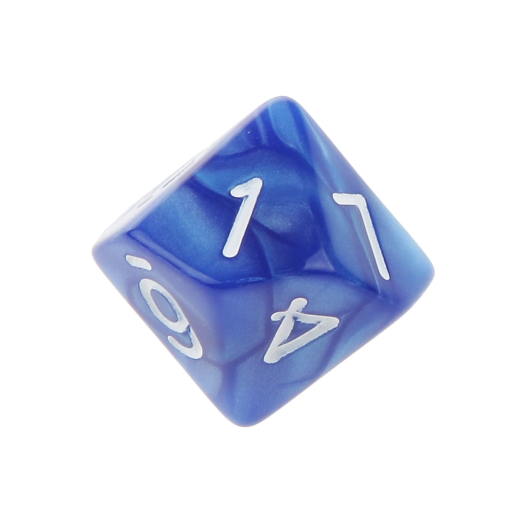 20x 22mm Ten Sided Dice D10 for Playing Dungeons D&D TRPG Roleplay Game Toys Party Gambling Dices Game Digital Dices