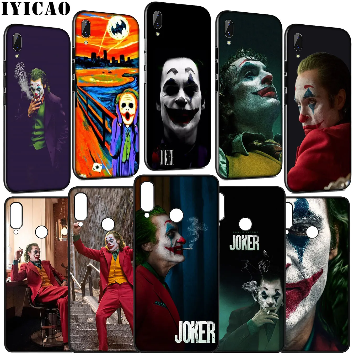 Joaquin Phoenix funny joker Soft Phone Case for Huawei Y9 Y7 Y6 Prime 2019 2018 Honor 20 10 9 9X 8C 8X 8 Lite 7C 7X 7A Pro |