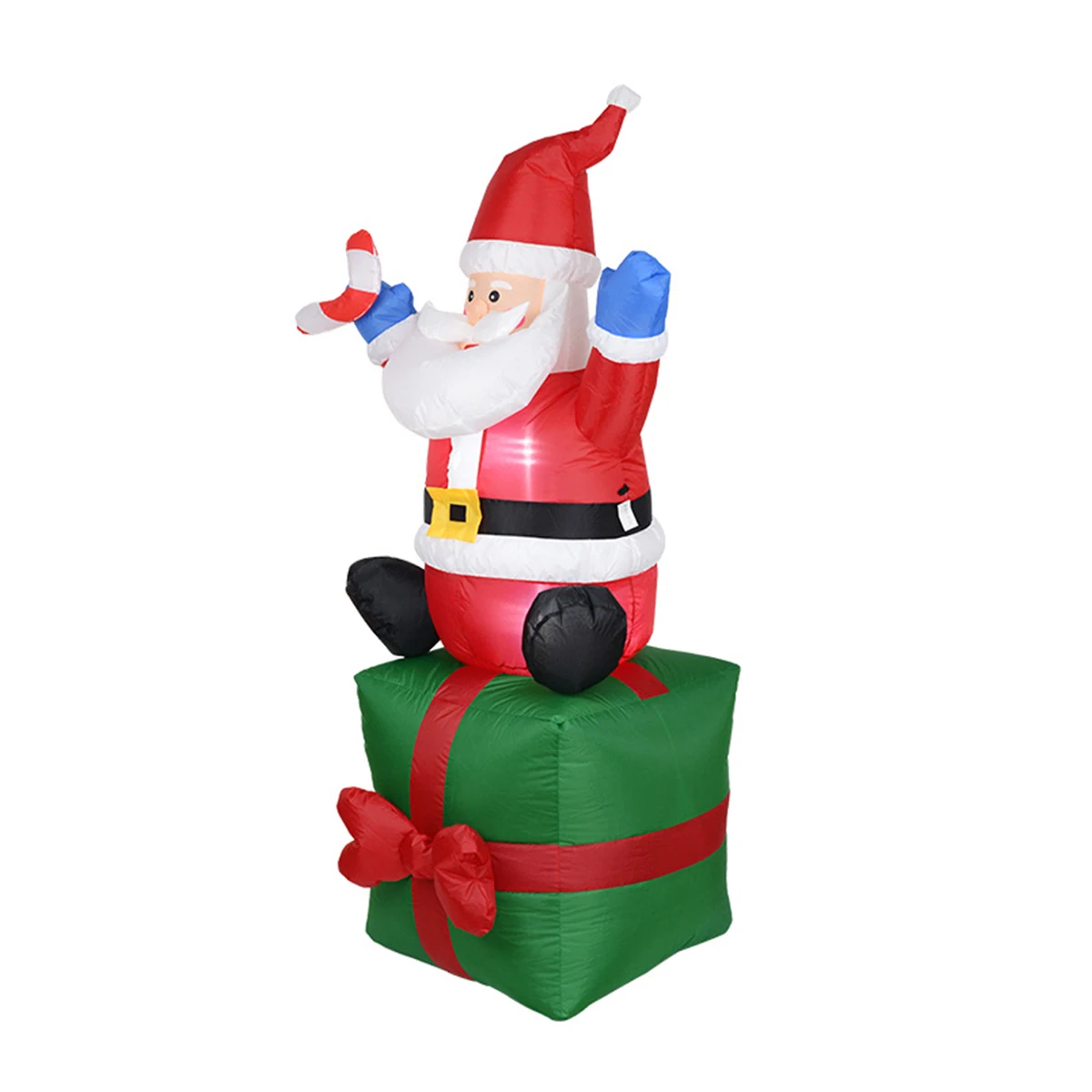 180 см милые Надувные Санта-Клаус на открытом воздухе, рождественские украшения, рождественские, новогодние, вечерние украшения, украшение для двора, Европейский/американский штекер