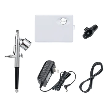 

Dual Action Airbrush Air Compressor Kit Spraying for Art Painting Tattoo Manicure Craft Cake Spray Model Air Brush Nail US Plug