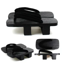 Мужские вьетнамки, деревянные японские гэта, сабо в этническом стиле, с круглым носком, пауловния, мужская пляжная одежда, косплей, Восточная обувь сандалии тапочки