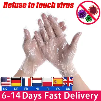 

Food Plastic Gloves Disposable Gloves for Restaurant Kitchen BBQ Eco-friendly Food Gloves Fruit Vegetable Gloves