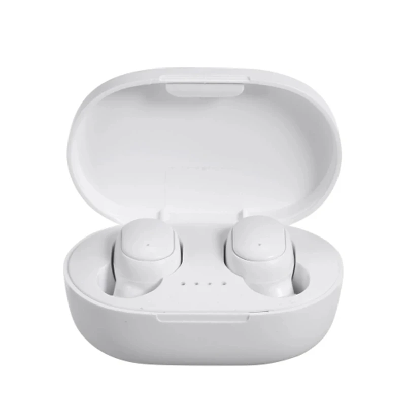 

A6S Mini TWS Twins True-Wireless In-Ear BT5.0 Stereo Earphones Earbuds Sports Headsets with Mic 280MAh Auto Charging Box(White)