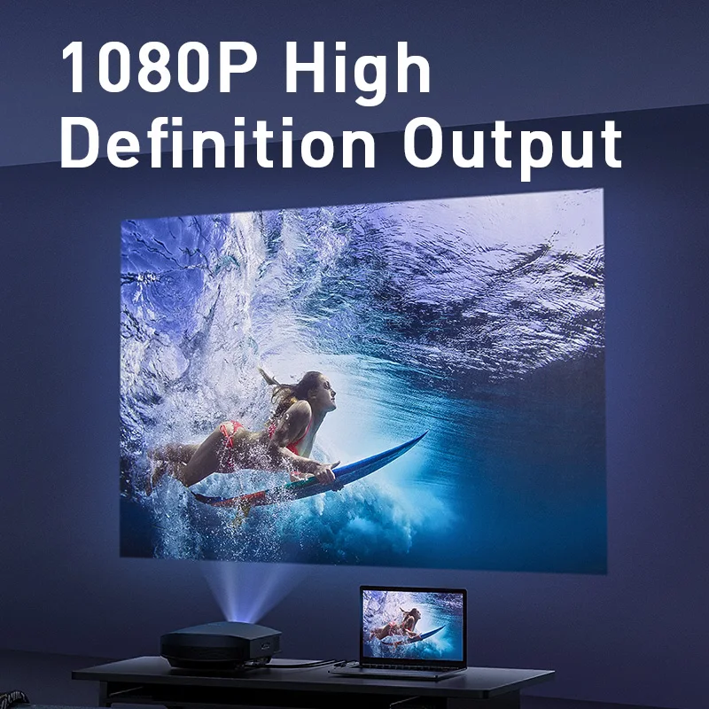 Baseus hdmi-vga кабель 1080P HD папа-папа VGA-HDMI аудио кабель-адаптер для проектора PS4 PC tv Box HDMI-VGA конвертер