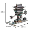 Art Model 3D Metal Puzzle The Legend of Hei-Guild hall building model kits DIY Laser Cut Jigsaw Model Toys gift for adult 3