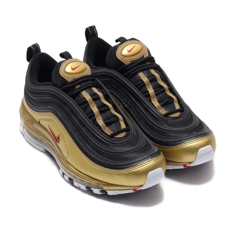 Nike Air Max 97 QS “Liquid Silver” мужские кроссовки для бега Серебристые спортивные кроссовки с воздушной подушкой At5458-001-002-100