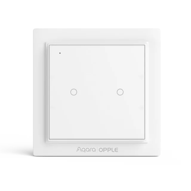 Aqara умный переключатель Zigbee, умный переключатель, светильник, умное управление приложением, беспроводной настенный переключатель, работает с Mijia App Apple Homekit - Цвет: 2 keys