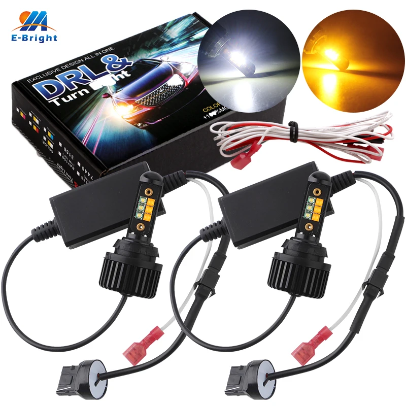 YM E Bright 2 шт. P21W BA15S PY21W BAU15S 3156 7440 без ошибок светодиодный Canbus Hyperflash Автомобильные
