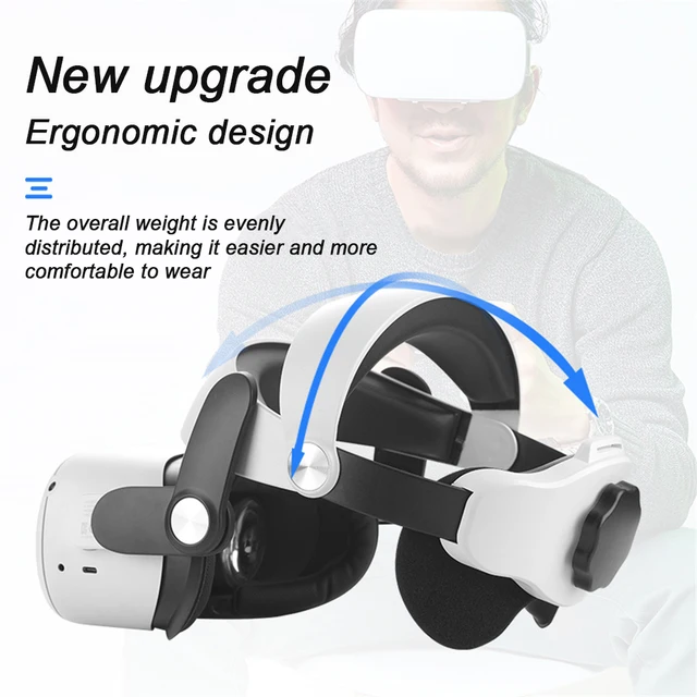 Equipo de auriculares para Realidad Virtual Oculus Quest 2 VR, gafas 3D inalámbricas, ABS inmersivo, moda ajustable de alta calidad 2