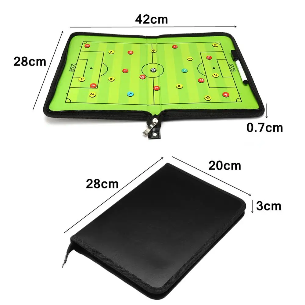 Складная магнитная тактическая доска портативная футбольная тренировочная тактика буфер обмена футбольная тренерская тактическая доска футбольная игра