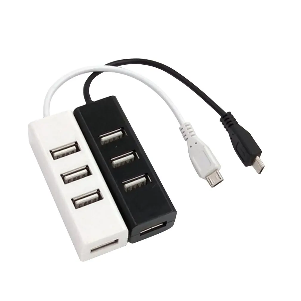 Mini 4-Порты и разъёмы разветвитель адаптер мини-usb 2,0 Hi-Скорость адаптер для ПК компьютер адаптер расширения usb-хаб
