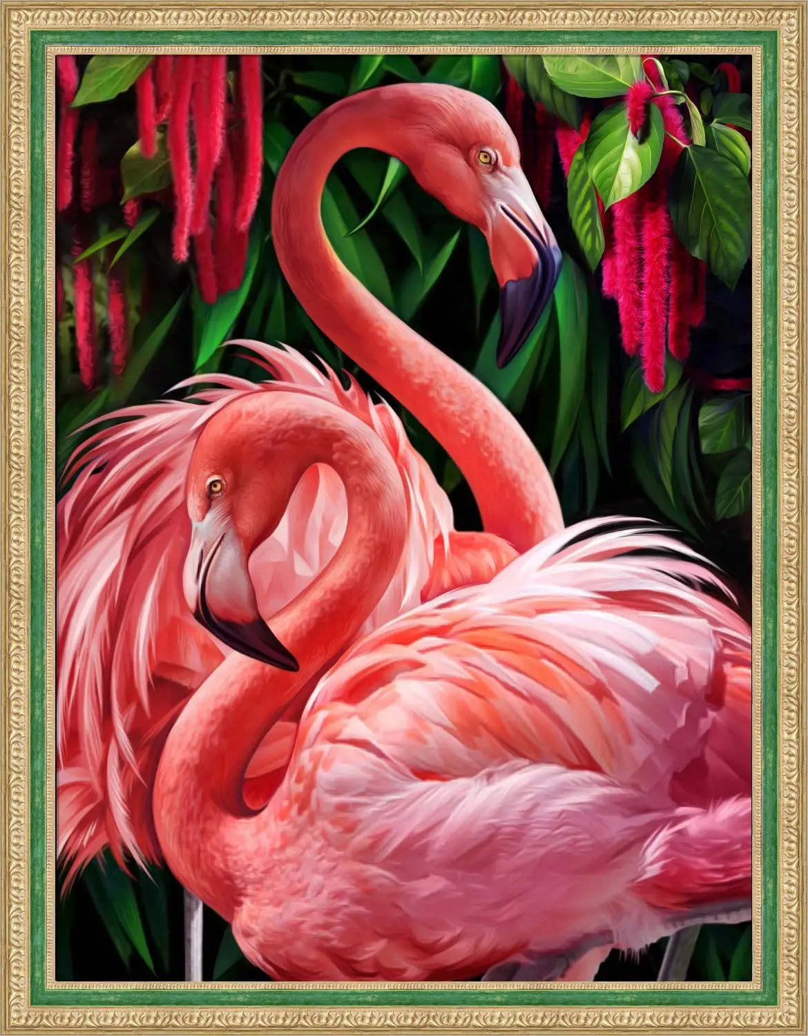 

Diamond Painting Flamingo Full Drill Square Animal 5D Diamond Embroidery Rhinestone Picture Diamond Mosaic Gift