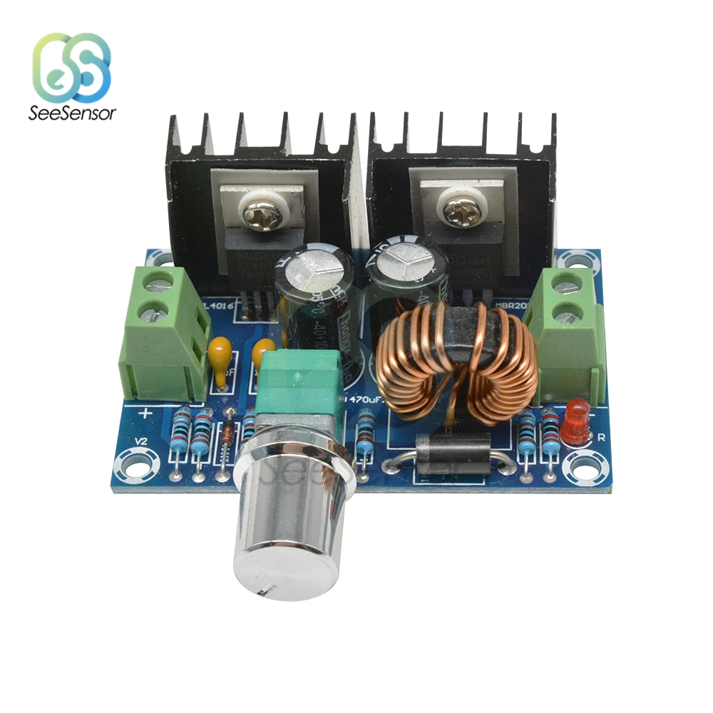 Макс 8A 200W DC модуль ldo понижающего преобразователя Питание XL4016 ШИМ регулируемый 4
