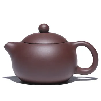 

Yixing xi shi teapot 200ml ore purple clay kung fu kettle zisha pot