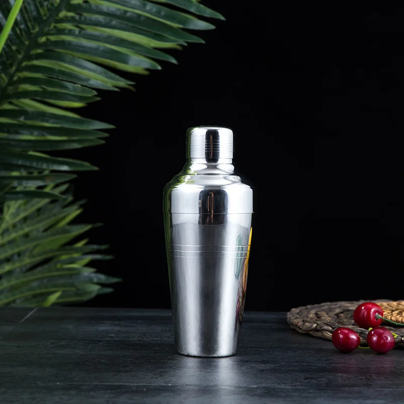 Silver 410ml Японский шейкер из нержавеющей стали, трёхступенчатый шейкер для коктейлей, шейкер 410 мл - Цвет: Silver 410ml
