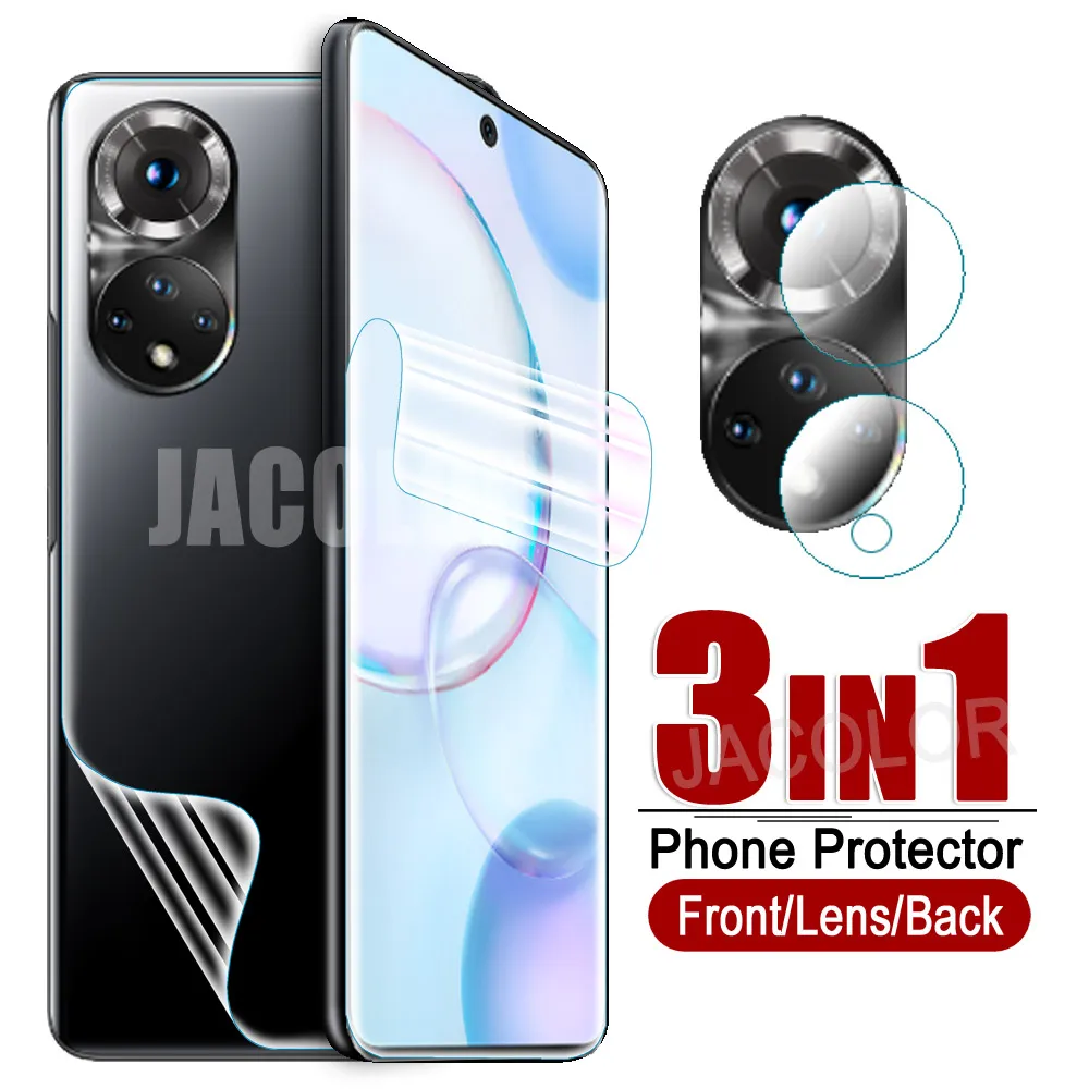 Protective Hydrogel & Camera Glass Film Set - Screen & Back Cover