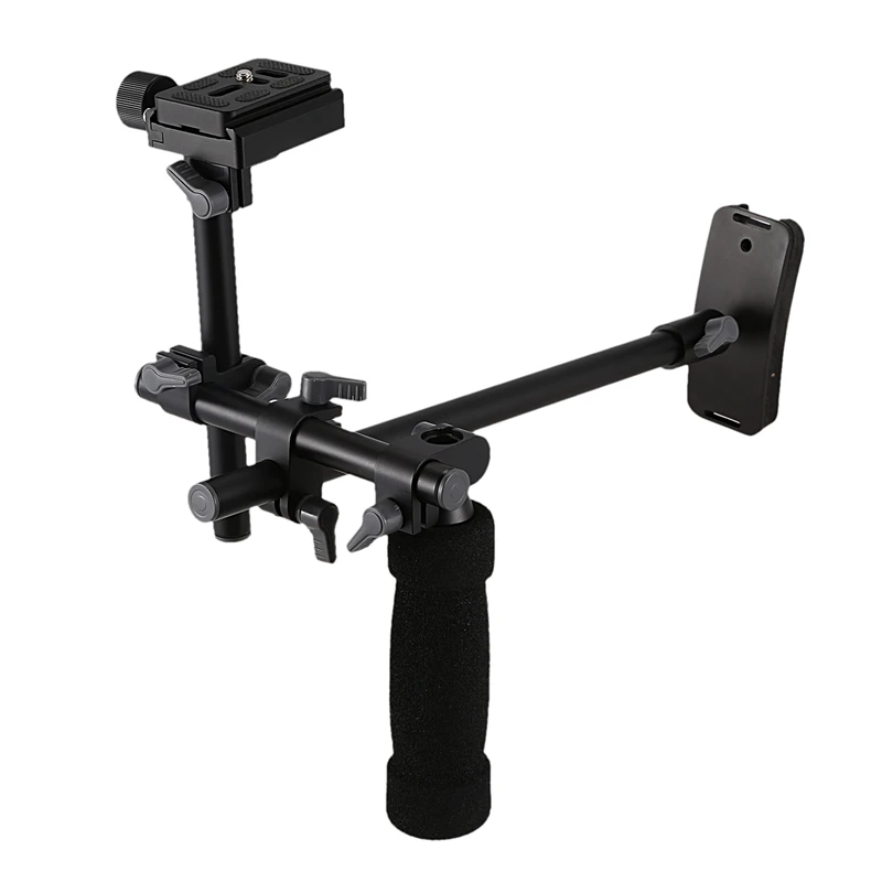 Dslr ручка поддержка плеча Риг стабилизатор Quick Release Plate 1/4 дюймов винт для камеры sony A7R A7Ii фоллоу-фокус