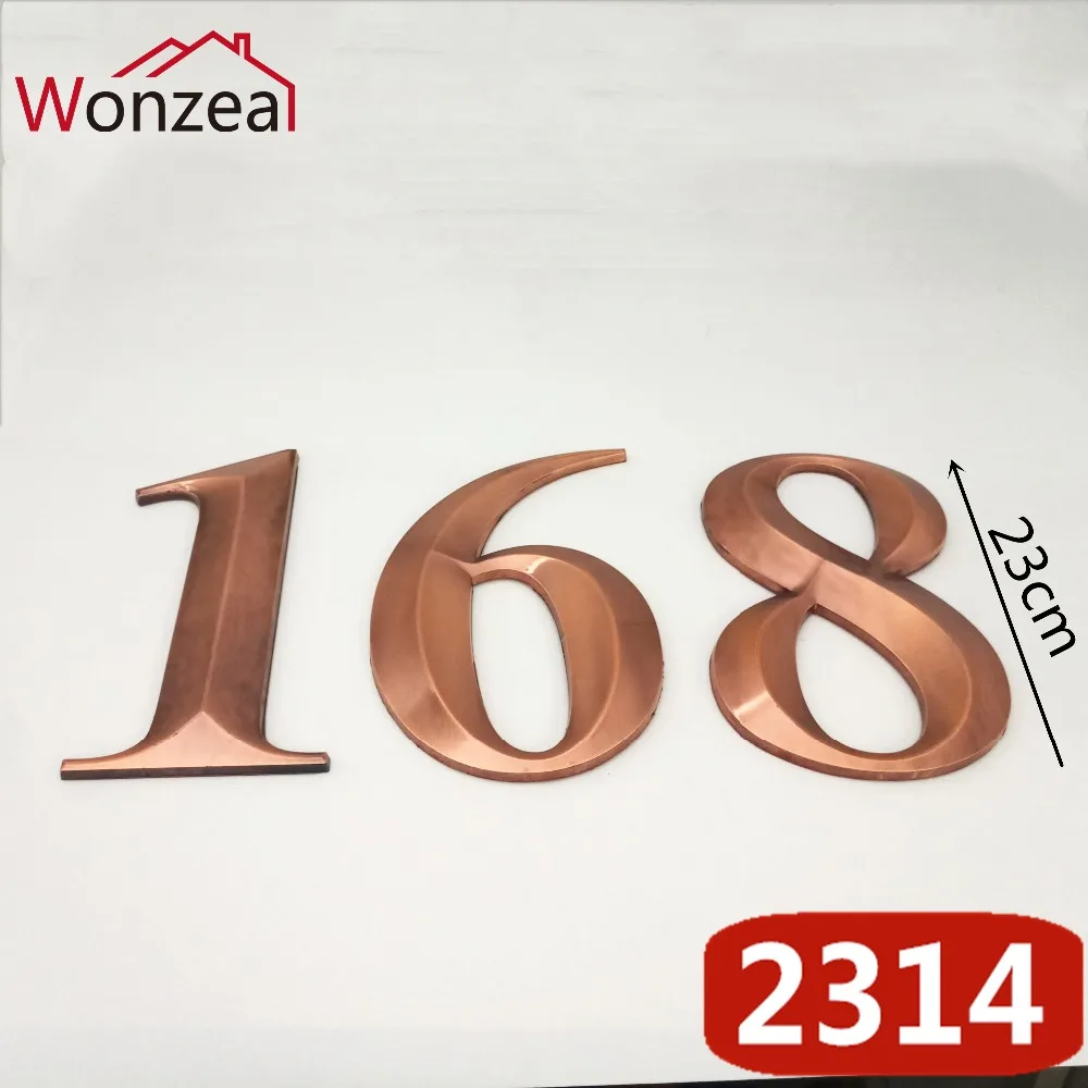 2314R红古锥形23cm塑料门牌=c混合168