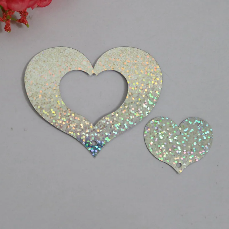 Big and small 100pcs 100 шт с днем рождения Лазерная подвеска в виде шара узел свадебный макет помещения день рождения Валентинка украшения красочные - Цвет: Big and small 100pcs