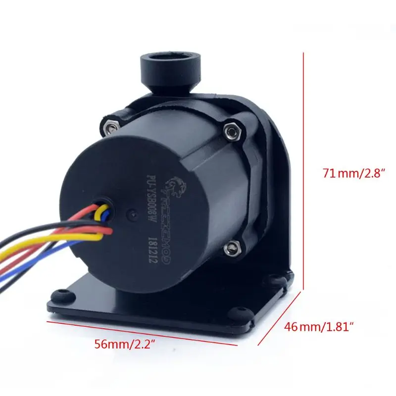 PU-YSB008W 12 В 10 Вт DC водяной насос 600 л/ч G1/" вход и выход с держателем насоса