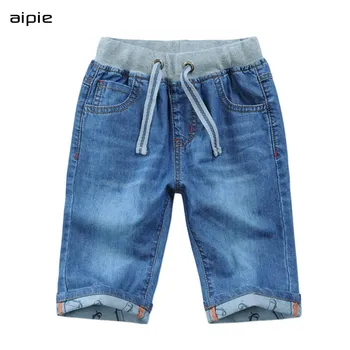 

Promotion Kids Boys Denim Shorts Summer Boys Casual Solid Soft Cotton Jeans Shorts For 4-13 years Children Boys wear