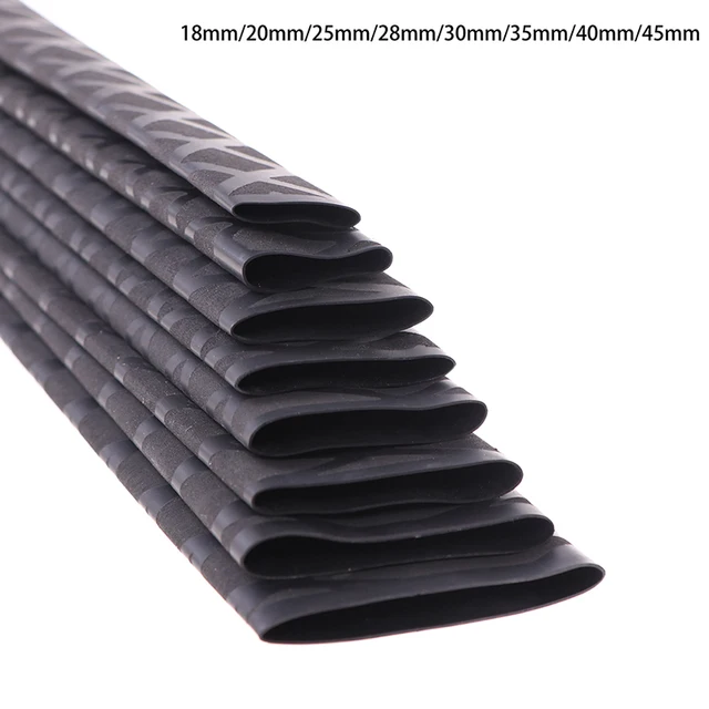Anti-slip Heat Shrink Tube For Fishing Rod/racquet/bicycle Handles/ Tripod DIY 1M 15/18/20/22/25/28/30/35/40/45mm