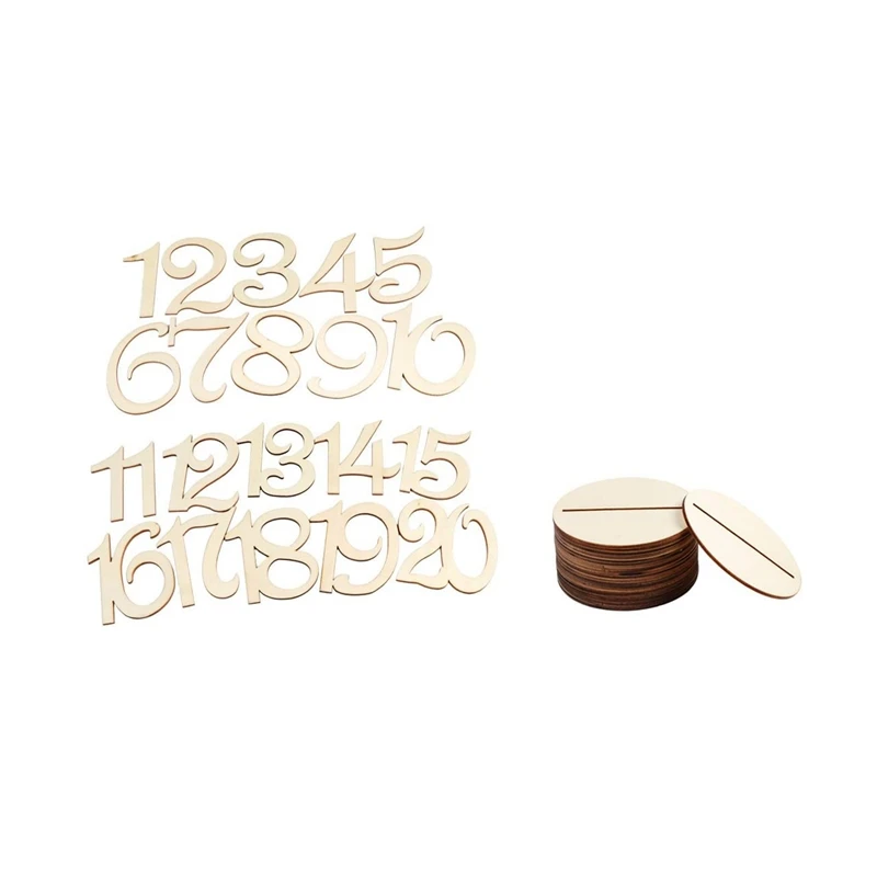 Wooden Table Number 1-20 Wedding Numbers Wood Sign For Reception Restaurant Birthday Party Decor | Дом и сад