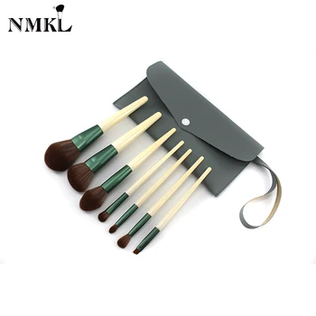 

NMKL 7pcs Makeup Brushes Set Eyeshadow Brush Foundation Brush Trimming Brush Makeup Brush Blush brush Eyebrow brush with Bag