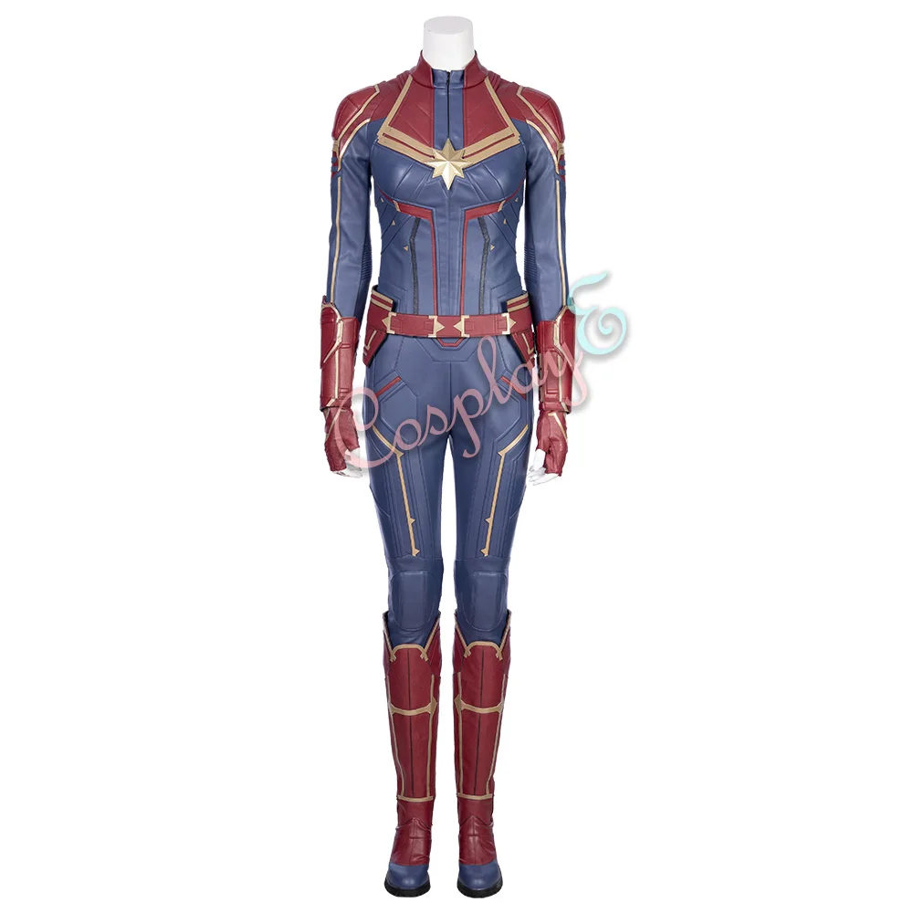 Костюм Марвел Капитан Марвел Косплей Carol Danvers Высокое качество Полный комплект