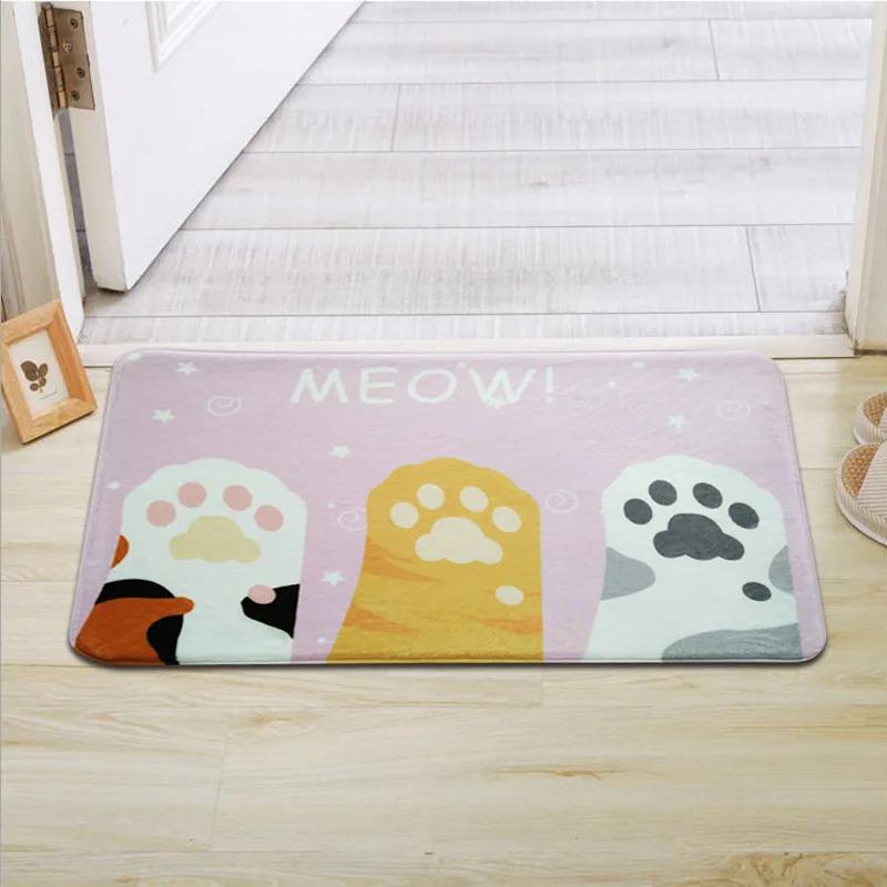 Производитель ковриков милый кошачья лапа мультфильм серии Коврик Гостиная Придверный коврик