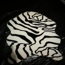 Sholisa, ковер из искусственной кожи зебры, имитация кожи животных, шкурка, ручная работа, имитация кожи, коврик для пола, Carpert, для домашнего декора