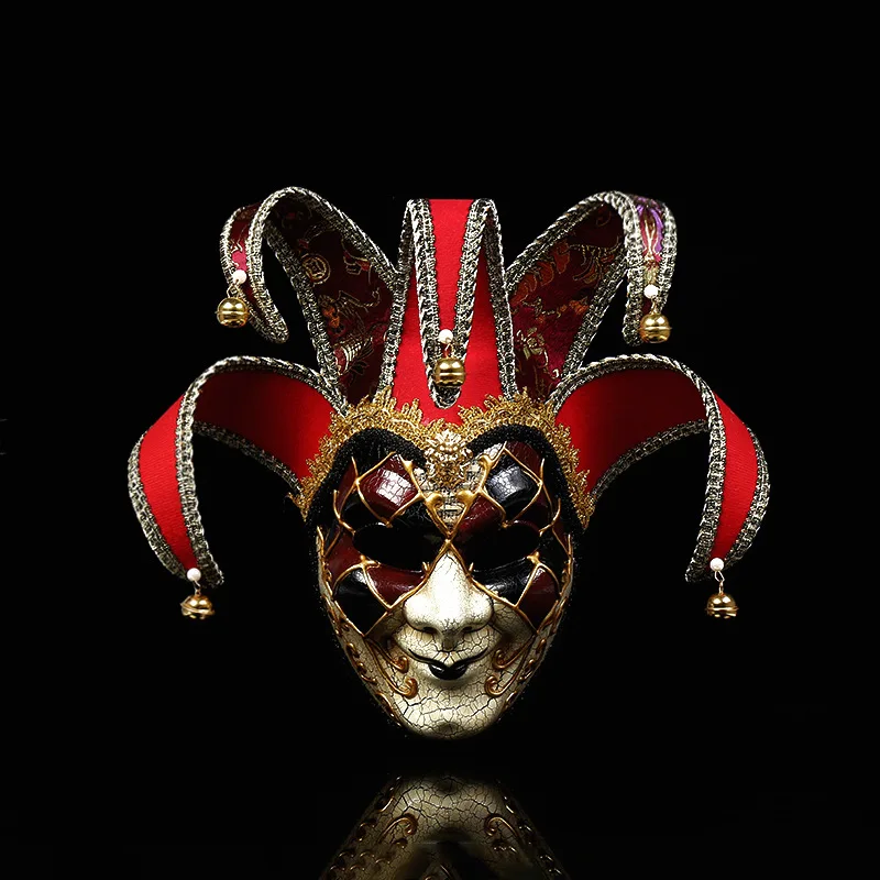 

Cross Border Foreign Trade Creative Clown Mask Halloween Europe And America Atmosphere Dressing up Mask Decoration Manufacturers