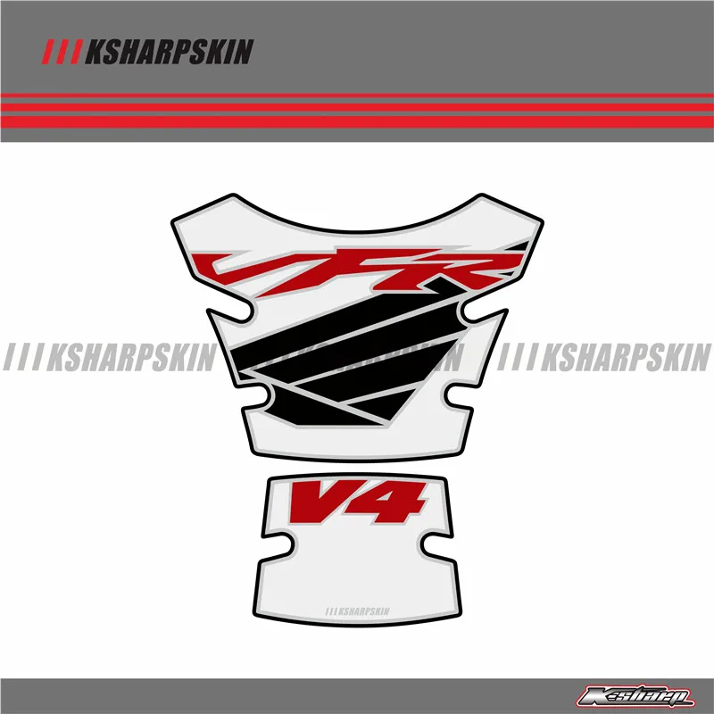 3D наклейка ADESIVI наклейка эмблема защитный Танк Pad Cas крышка подходит для Honda VFR 800 V4 Interceptor 1998-2012 - Цвет: K-YG-HND-VFR8-02
