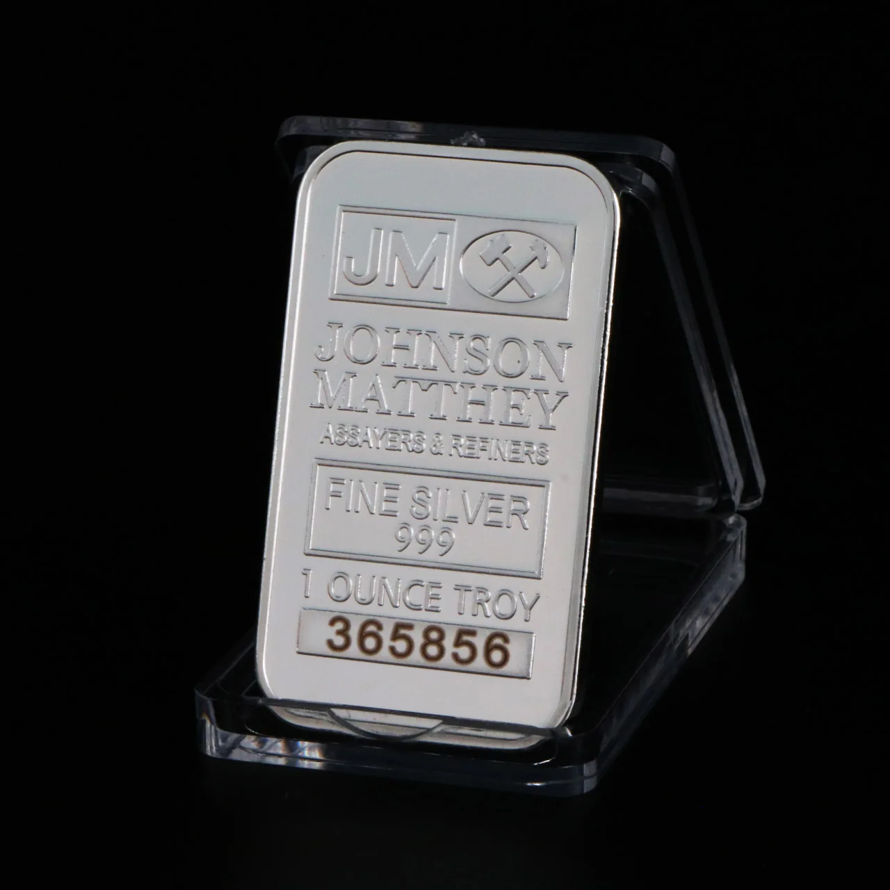 UK 1 Ounce Troy Silver Plated Collectibles Coin Johnson Matthey Assayers&ampRefiners Replica Gold bullion Bar Gifts | Дом и сад