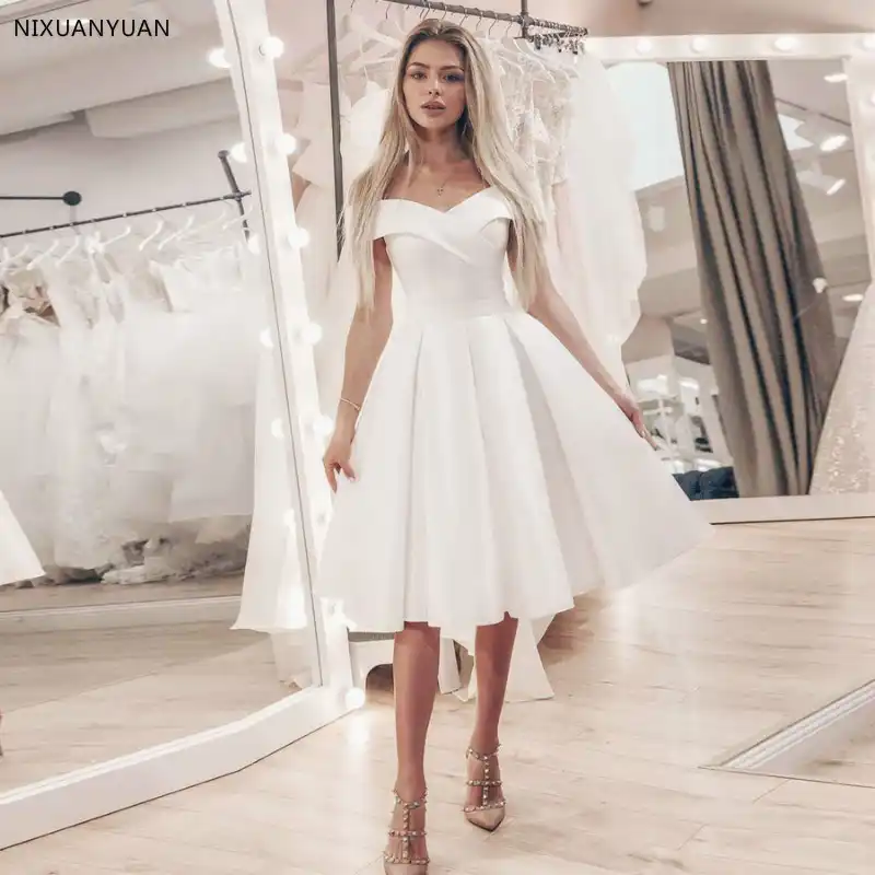 short bridal gowns plus size