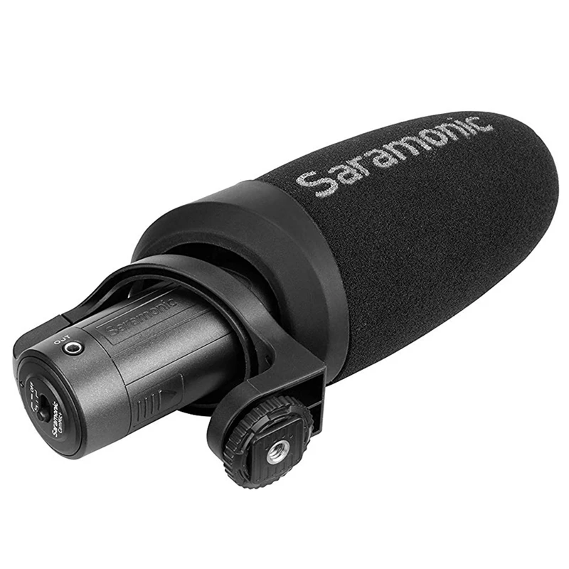 Saramonic Cammic+ легкий микрофон на камере со встроенным ударным креплением и индикатором для Dslr Canon Nikon camera s