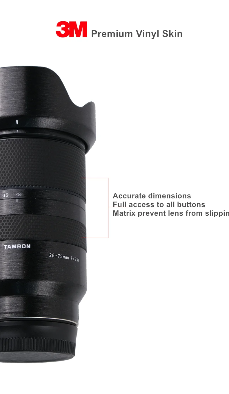 Защитная пленка премиум-класса для TAMRON 28-75 мм f2.8 с защитой от царапин, чехол