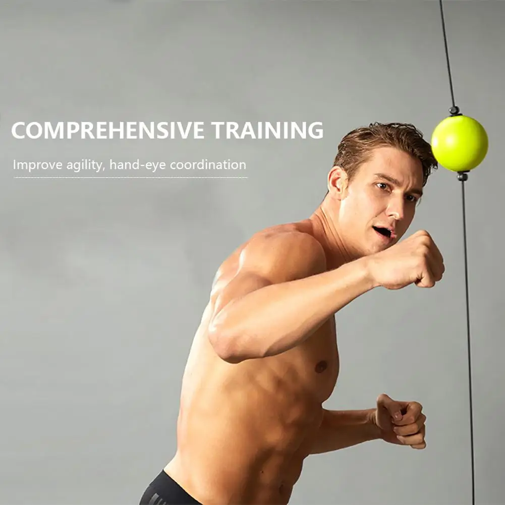 Мяч бокс скорость поднятие реакции силы ручной боксер мяч набор для фитнес-тренировок стресс упражнения по боксу рефлекс Спорт