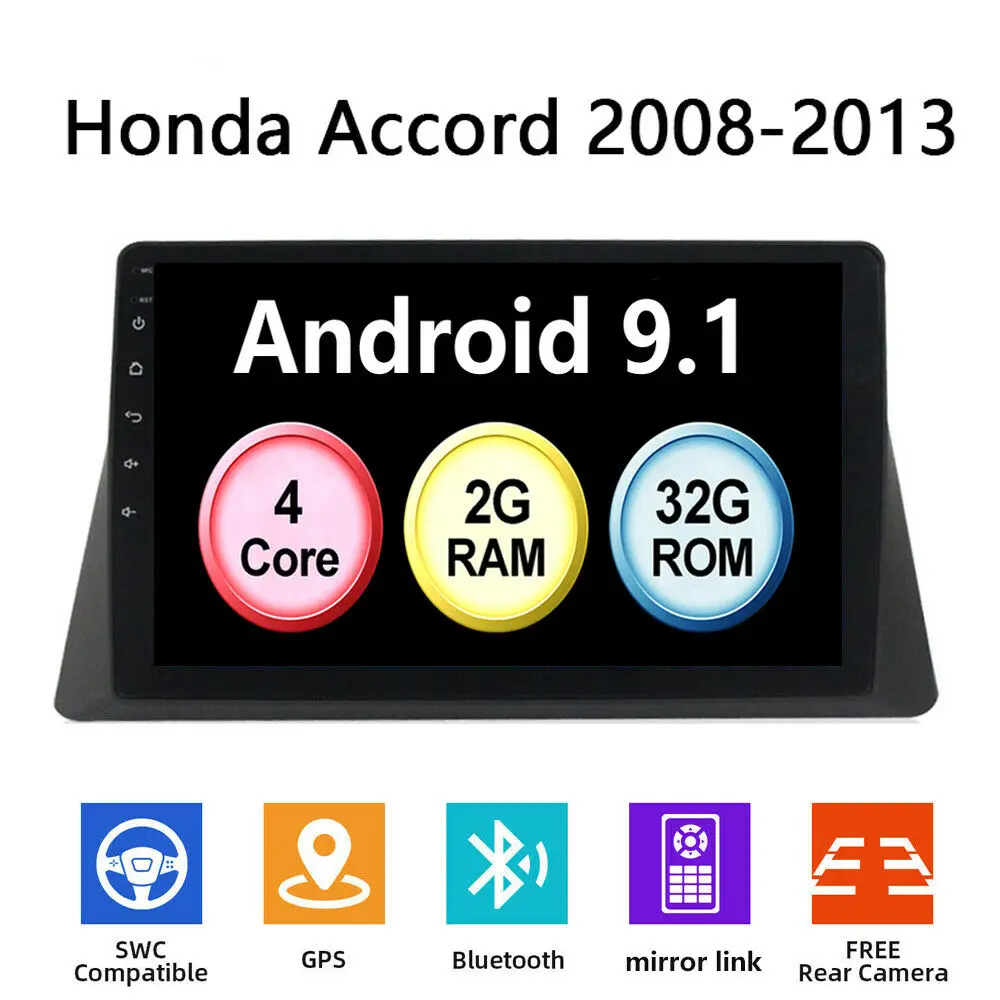 Автомагнитола 10 1 ' 2 Din Android 9 стерео GPS навигация для honda accord 8 2008 2009 2010 2011 2012 2013
