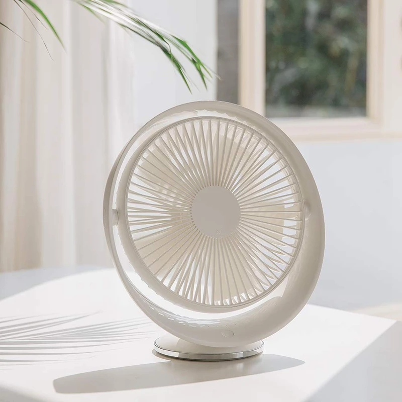 Настольный вентилятор перезаряжаемый литиевый вентилятор на батарейках, 3 скорости и тихая работа, вращение на 160 градусов вверх и вниз Usb Настольный вентилятор