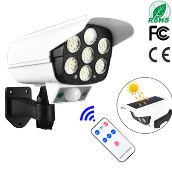 

Solar Garden Light 77 LED Outdoor Waterproof Motion Sensor Camera Wall Lamp Solar Powered Light For Street Garden Spotlight