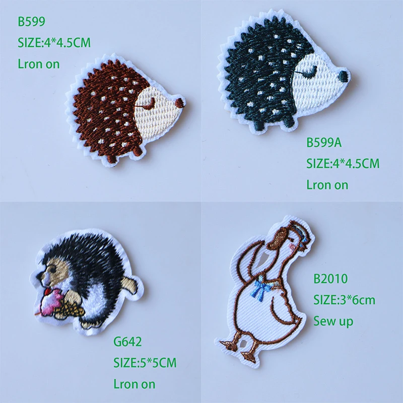 

Cute Small Animal 3D Hedgehog Chicken Patch for Clothing Sticker for Children Boy Girl DIY Patches T-shirt Heat Transfer Badge